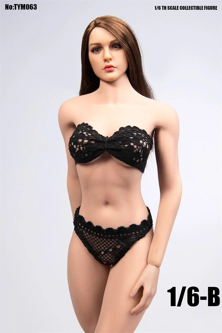 female black lingerie panties figure kumik