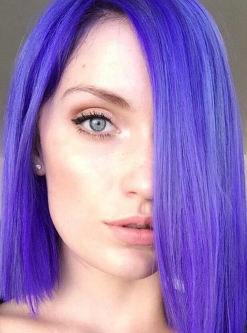 undefined bright hair lavender purple